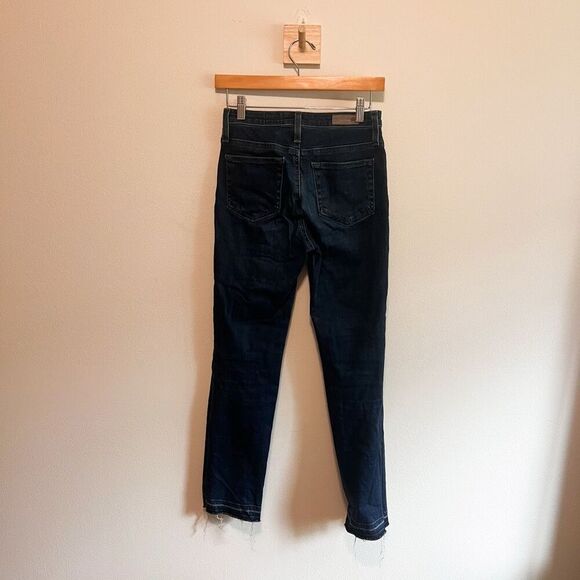 AG Adriano Goldschmied The Isabelle High Rise Straight Cropped Jeans Size 24 - Picture 4 of 6